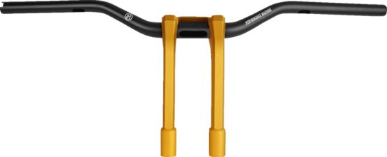 Performance Machine Phatbar Handlebar & Riser Kit Gold 9in Harley - Image 3