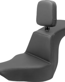 Saddlemen Tour Step-Up Seat with Backrest Black FXBB/FXST 2018-2024