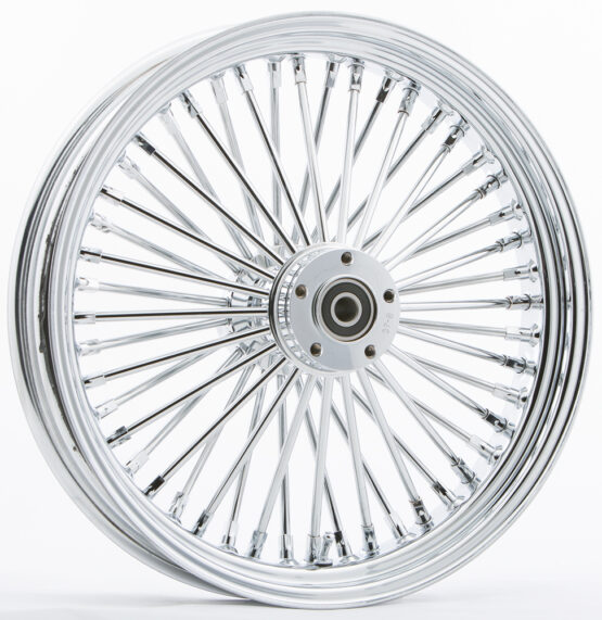 HardDrive 48-Spoke Chrome 16x5.5 Rear Wheel 1in Axle Wide Hub
