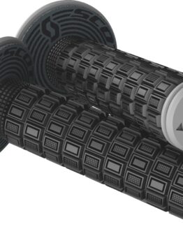 Scott Mellow Grips Black & Gray for Motorcycles & Twist Throttles