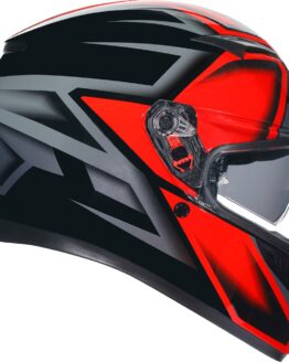 AGV K3 Compound Full Face Helmet XL Black Red Gloss Unisex