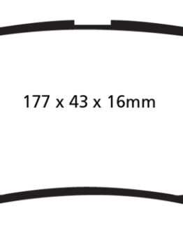 EBC Greenstuff 6000 Rear Brake Pads DP61799 Fits 06-11 Dodge Nitro 3.7