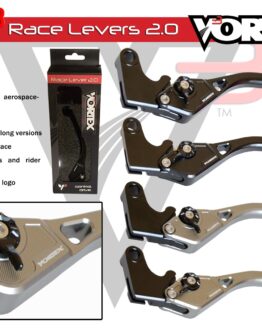 V3 2.0 TI-Silver Stock Length Brake & Clutch Lever Set