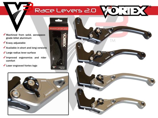V3 2.0 TI-Silver Stock Length Clutch Lever - Image 2