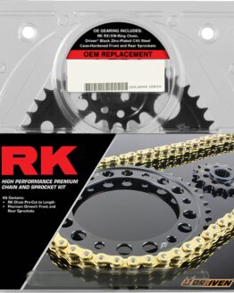 RK Chain 530 ZXW Chain and Sprocket Kit Natural For Kawasaki ZRX1200 01-06