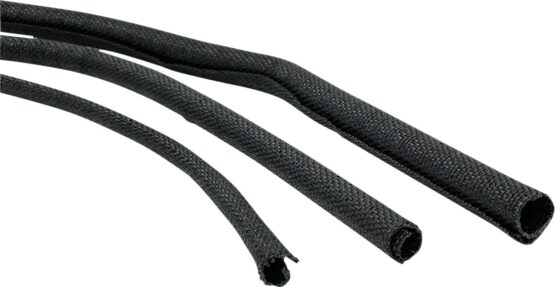Namz Woven Cloth Split Loom 8' Set of 1/8", 1/4", 3/8" Black