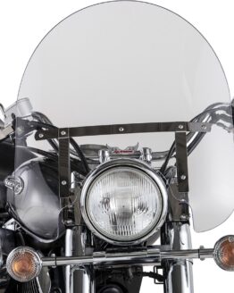Classic Oversized Windshield 17" Clear w/Chrome Hardware