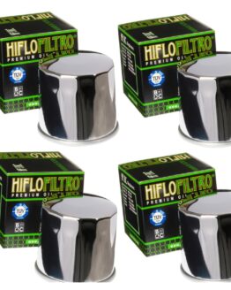 HF138C Oil Filter - Chrome - 4 Pack
