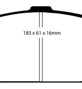 EBC Yellowstuff Front Brake Pads Semi-Metallic DP41242R Fits 99-04 Mustang 3.8