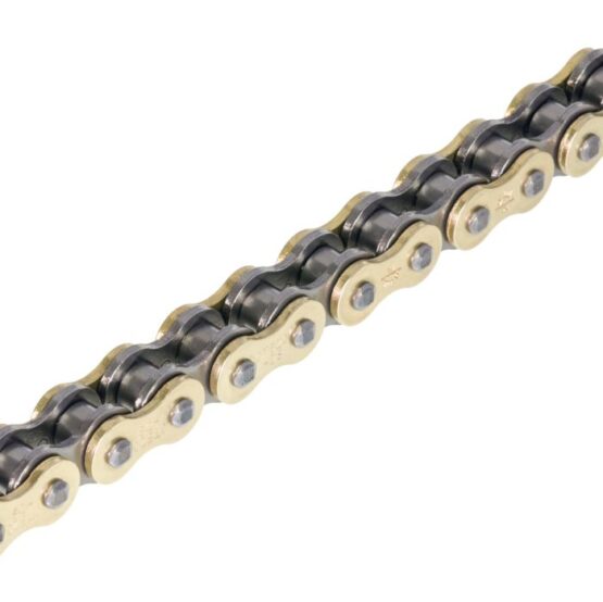 520 HDS Drive Chain Gold & Black 120 Links w/ Clip Master Link - Image 2