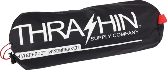 Thrashin Supply Mission Waterproof Rain Jacket Black/Gray Men's Medium - Image 4
