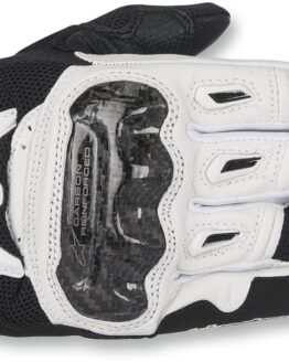 Women's SMX-2 V2 Air Carbon Street Riding Gloves Black/White Small