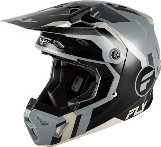 Fly Racing Formula CP Seal Helmet Black/Grey/Light Grey XL