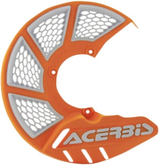 X-Brake Vented Brake Rotor Disc Cover - Orange & White