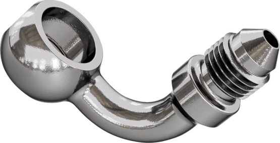 Goodridge Banjo Adapter Stainless Steel Silver