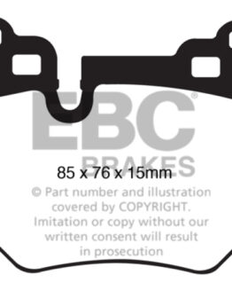 EBC Bluestuff Rear Brake Pads Semi-Metallic DP51996NDX Fits 08-10 BMW 135 3.0TT