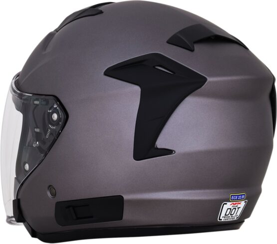 FX-60 Open Face Street Helmet Gray Medium - Image 6