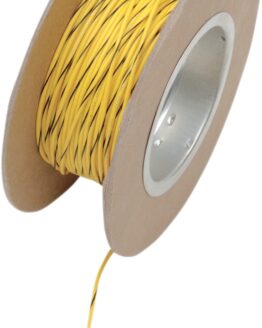 Yellow / Black 18 Gauge Color Match Primary Wire - 100' Spool