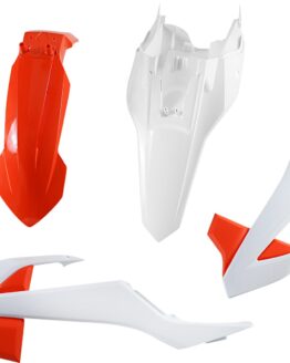 Acerbis Plastic Kit Standard White/Orange For KTM 65 SX, Gas Gas MC 65