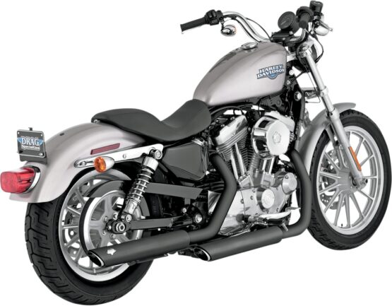 Twin Slash Cut 3" Black Slip On Exhaust