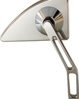 PRO-ONE Mini Tear Drop V2 Cut-Out Stem Mirror Chrome Right