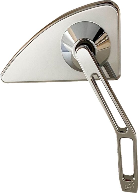 PRO-ONE Mini Tear Drop V2 Cut-Out Stem Mirror Chrome Right