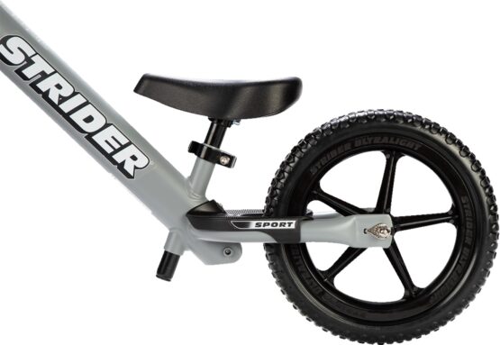 Strider 12 Sport Balance Bike Matte Gray Ages 18 Months to 5 Years - Image 6