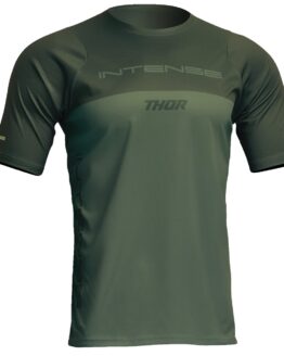 Thor Intense Assist Censis Short-Sleeve Jersey XL Forest Green Men's