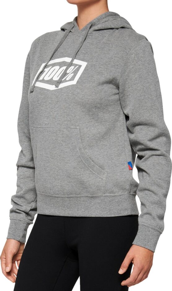 Women's Icon Hoody Heather Gray, Medium - 100% Brand