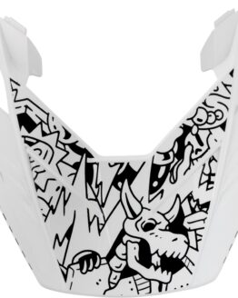 ICON Elsinore Helmet Peak Doodle 3 XL-3XL White/Black