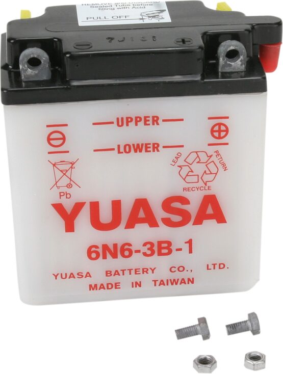 Yuasa 6N6-3B-1 Conventional 6V Battery For Honda CB125S, Yamaha XT250