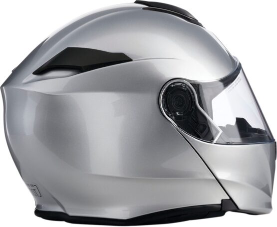 Solaris Modular Street Helmet Gloss Silver 4X-Large - Image 3
