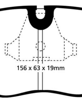 EBC Bluestuff NDX Front Brake Pads Semi-Metallic DP5689NDX Fits 92-95 BMW M3 E36