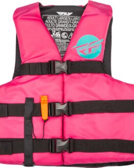 Fly Racing Nylon Flotation Vest Neon Pink/Teal LG/XL Unisex