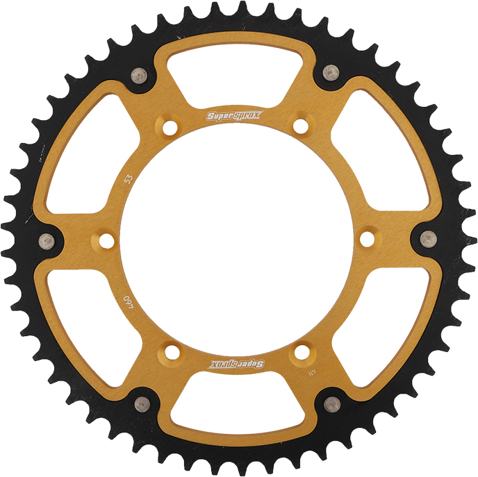 Supersprox Stealth Rear Sprocket 53T Gold 520 Chain Fits Kawasaki/Suzuki - Image 3