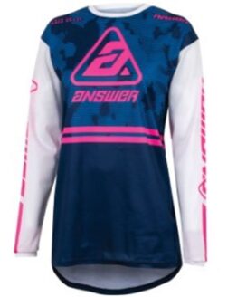 23 Arkon Trials Jersey Blue/White/Magenta Womens - 2XL