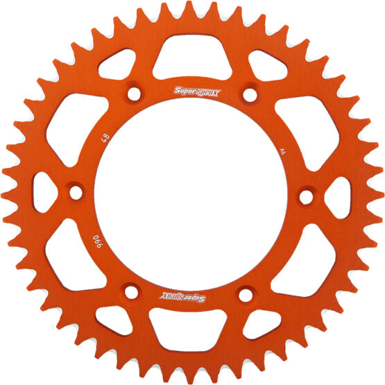 Supersprox 48T Aluminum Rear Sprocket Orange 520 For KTM/Husqvarna/Husaberg