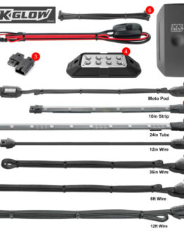 XK Glow LED Underglow Light Kit w/ App Controller Fits Polaris Slingshot