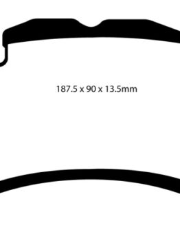 EBC Yellowstuff Front Brake Pads Semi-Metallic Fits Maserati Quattroporte