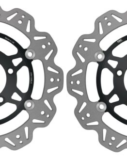 VEE Style Brake Rotors - Black Center Front Kit