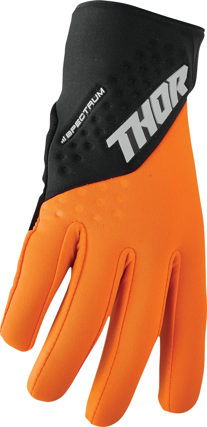 Thor Spectrum Cold Weather Gloves XS Orange/Black Men's - Image 3