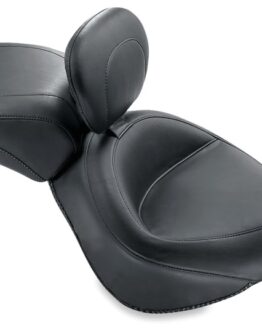 Mustang Wide Solo Seat with Driver Backrest 17.5"
