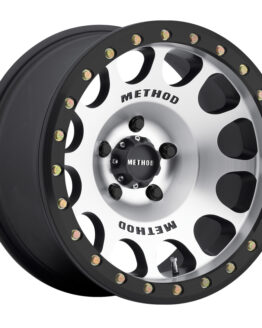 105 Beadlock Wheel 17x9 -38mm Offset 6x5.5 108mm CB Machined w/Matte Black Ring