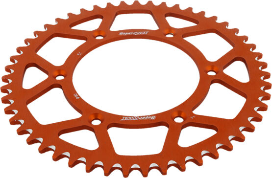 Supersprox 51T Aluminum Rear Sprocket Orange 520 For Husq/KTM - Image 4