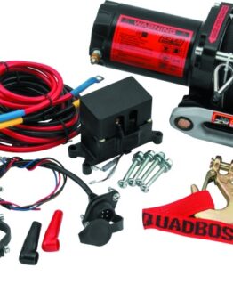 QuadBoss 2500Lb Winch with Synthetic Rope and Remote Control