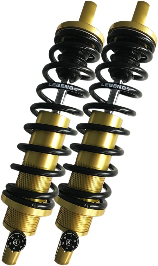 Legend Revo-A 13in Gold Rear Shocks Standard For Harley Touring - Image 2