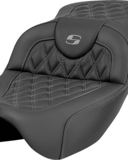 Saddlemen Roadsofa Extended Reach Seat Lattice Gray Stitch FL 08-23