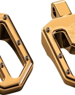 PRO-ONE Moto V1 Foot Pegs Gold Titanium Nitride Male Mount Pair