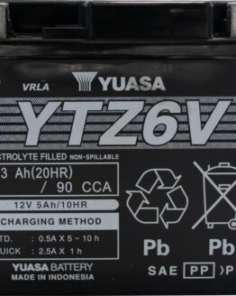 Yuasa YTZ6V AGM Maintenance Free 12V Battery