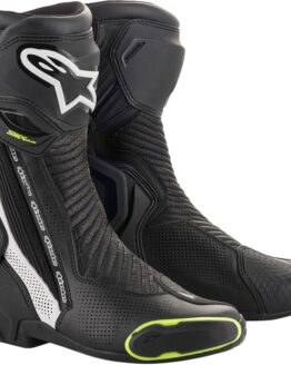 SMX Plus Street Riding Boots Black/White/Yellow US 12